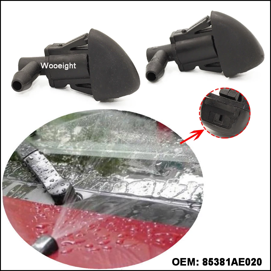 Wooeight 2Pcs Car Front Windshield Wiper Spray Nozzle Washer Jet 85381-AE020 For Toyota Sienna Jeep
Wooeight 2Pcs Car Front Windshield Wiper Spray Nozzle Washer Jet 85381-AE020 For Toyota Sienna Jeep