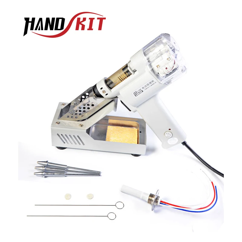 Handskit 110V 220V S 998P Электрический двойной насос Оловоотсос пистолет вакуумный с