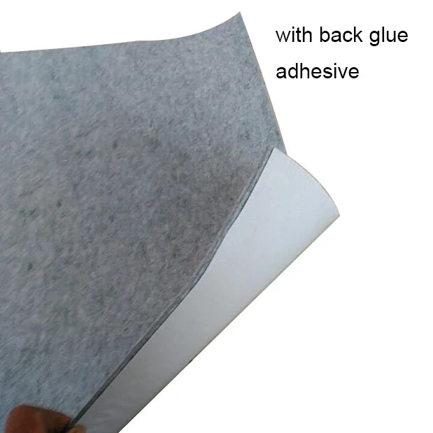 Big Sheet Adhesive 2mm Felt Fabric Non woven Polyester Felt Sticker Soundproofed Fabric Gray Black By Yard fold ship feutrine
Big Sheet Adhesive 2mm Felt Fabric Non woven Polyester Felt Sticker Soundproofed Fabric Gray Black By Yard fold ship feutrine