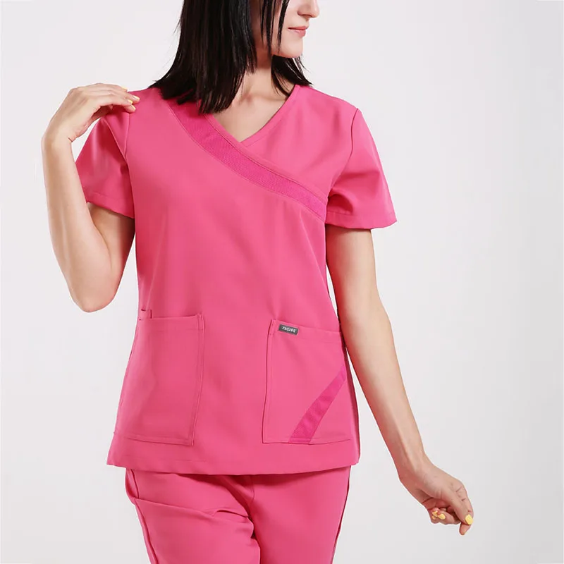 Nurse Scrub Uniform Infinity Medical Scrubs Set Mock Wrap Hospital OR Work Clothes for Women Stretch Medical Doctor Tunic
Nurse Scrub Uniform Infinity Medical Scrubs Set Mock Wrap Hospital OR Work Clothes for Women Stretch Medical Doctor Tunic