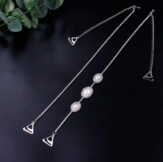 New Hot Metal Shoulder Strap Rhinestone Pearl Underwear Bra Strapless Strapless Shoulder Strap
New Hot Metal Shoulder Strap Rhinestone Pearl Underwear Bra Strapless Strapless Shoulder Strap