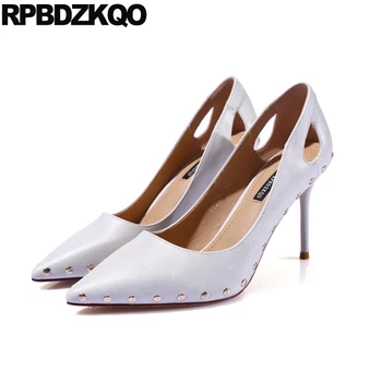 2018 Pumps Italian Pointed Toe Metal Yellow High Heels Scarpin Designer Women Luxury Shoes Stud Size 4 34 Modern White Rivet
2018 Pumps Italian Pointed Toe Metal Yellow High Heels Scarpin Designer Women Luxury Shoes Stud Size 4 34 Modern White Rivet