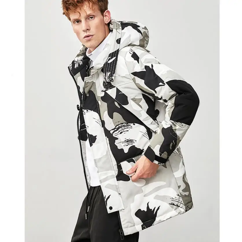 2019 Winter New Camouflage Down Jacket Men Hooded Medium Long Slim Winter Jacket Men's Thickening Parkas Plus Size M-4XL
2019 Winter New Camouflage Down Jacket Men Hooded Medium Long Slim Winter Jacket Men's Thickening Parkas Plus Size M-4XL