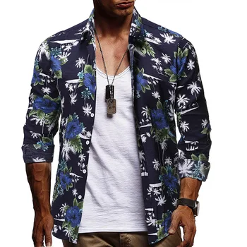 2020 Autumn New Men's Thin Section Casual Long-sleeved Printed Shirt European Code Men's Plus Size Flower Shirt Free Shipping
2020 Autumn New Men's Thin Section Casual Long-sleeved Printed Shirt European Code Men's Plus Size Flower Shirt Free Shipping