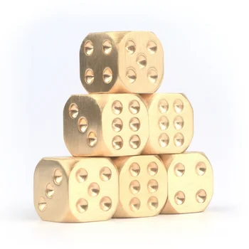 New Polyhedral Metal Solid Heavy Dice Playing Game Tool Golden Pure Color Dices Copper 15X15X15mm 2019
New Polyhedral Metal Solid Heavy Dice Playing Game Tool Golden Pure Color Dices Copper 15X15X15mm 2019