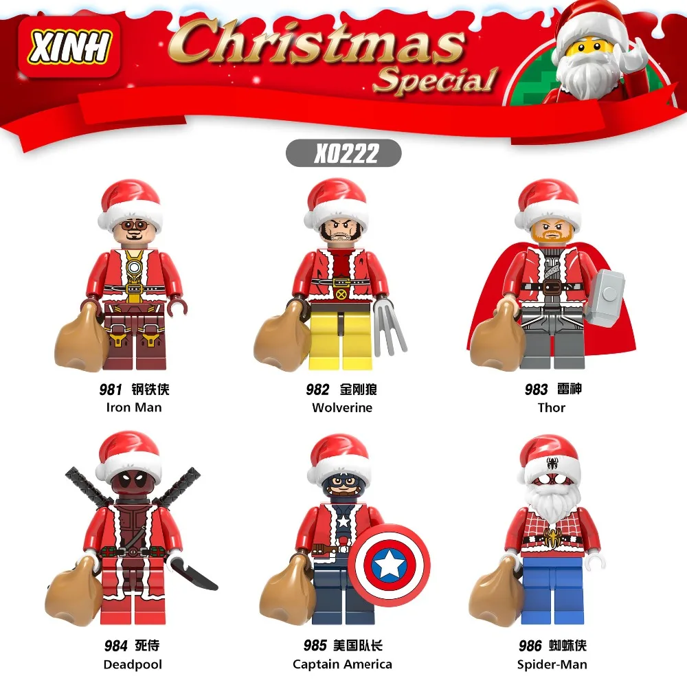 X0222 Single Sale Model Iron Man Assemble Merry Christmas Thor Bricks Building Blocks For Compatible legoinglyChildren Toys Gift
X0222 Single Sale Model Iron Man Assemble Merry Christmas Thor Bricks Building Blocks For Compatible legoinglyChildren Toys Gift