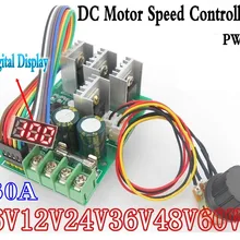 LED 30A PWM контроллер скорости двигателя цифровой дисплей модуль