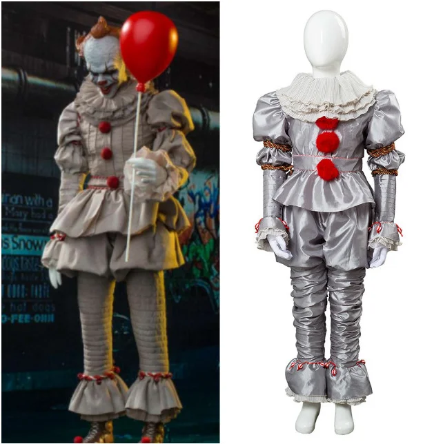 Children 2019 Stephen King IT 2 It: Chapter Two Pennywise Cosplay Costume Outfit Clown Suit for Kids Halloween Carnival Party
Children 2019 Stephen King IT 2 It: Chapter Two Pennywise Cosplay Costume Outfit Clown Suit for Kids Halloween Carnival Party