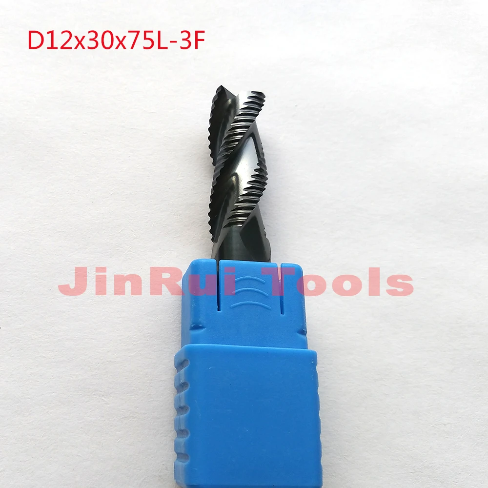 1pc 12mm D12*30*D12*75 HRC60 3 Flutes Solide Carbide Roughing End Mills CNC router bit milling cutter Tools knife fresa
1pc 12mm D12*30*D12*75 HRC60 3 Flutes Solide Carbide Roughing End Mills CNC router bit milling cutter Tools knife fresa