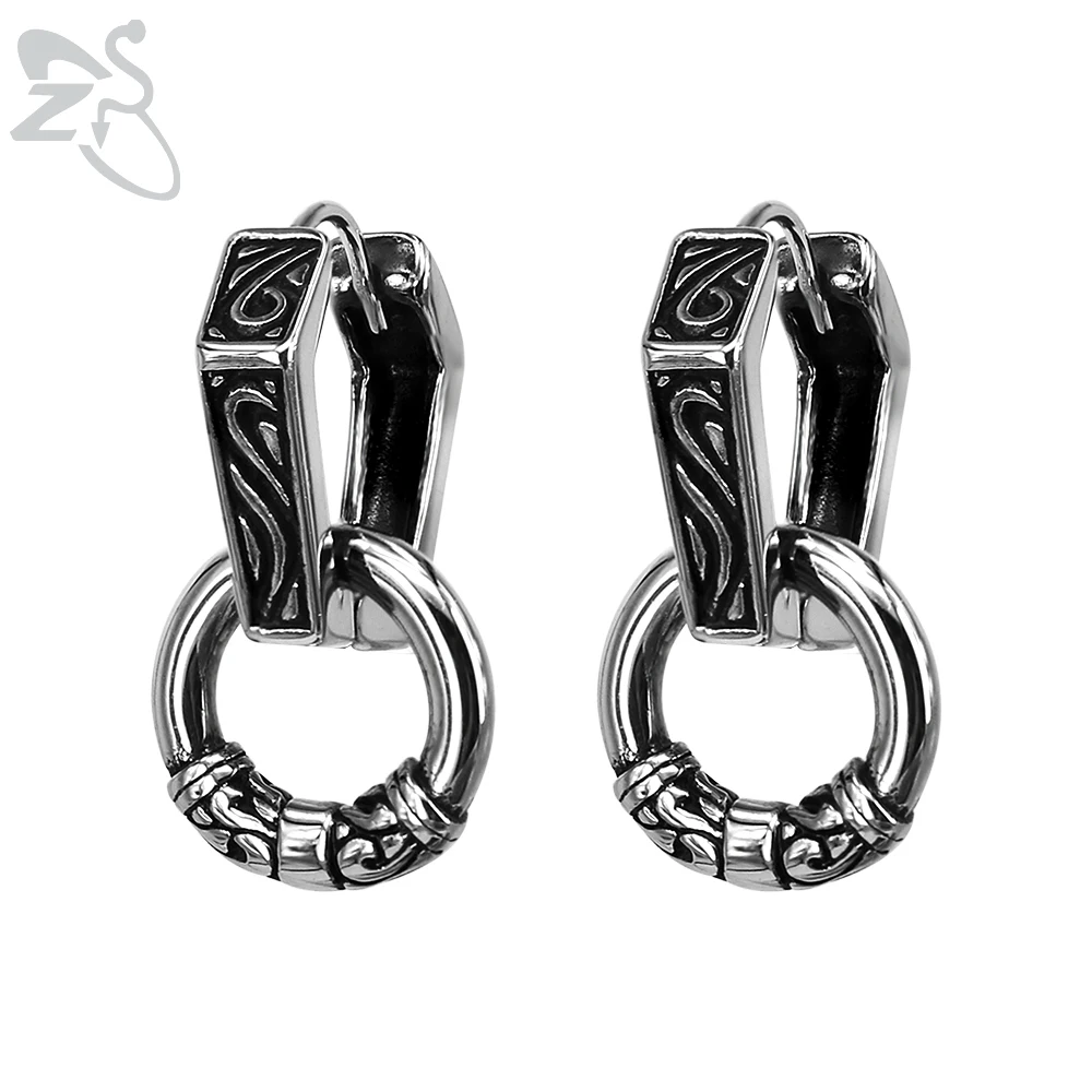 Tribe Retro Irregular Round Earrings Punk Hoop Earrings for Men Women Stainless Steel Circle Earring Black Plated Ear Jewelry
Tribe Retro Irregular Round Earrings Punk Hoop Earrings for Men Women Stainless Steel Circle Earring Black Plated Ear Jewelry