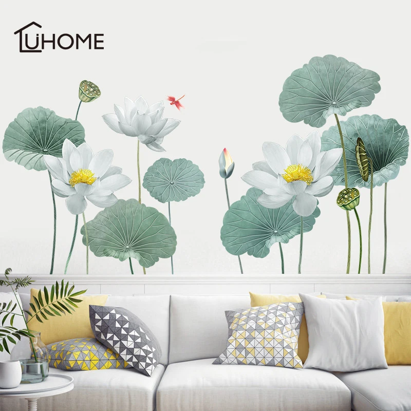 Lotus Self-adhesive Wall Stickers Living Room Sofa TV Background Decal Wall Stickers Bedroom Waterproof PVC Art Wall Decoration
Lotus Self-adhesive Wall Stickers Living Room Sofa TV Background Decal Wall Stickers Bedroom Waterproof PVC Art Wall Decoration