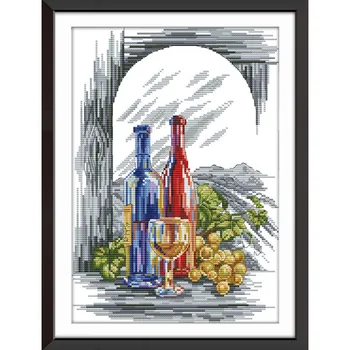 Wine 11CT 14CT DIY Counted Cross Stitch Sets For Needlework Embroidery DMC Cross Stitch Kits Embroidery Needlework Set
Wine 11CT 14CT DIY Counted Cross Stitch Sets For Needlework Embroidery DMC Cross Stitch Kits Embroidery Needlework Set