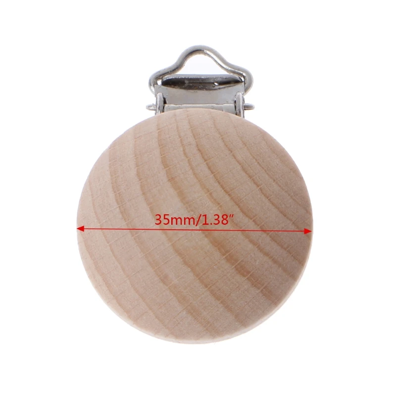New 35mm Beech Wood Pacifier Clip Unfinished Nipple Holder DIY Pacifier Clips Chain
New 35mm Beech Wood Pacifier Clip Unfinished Nipple Holder DIY Pacifier Clips Chain
