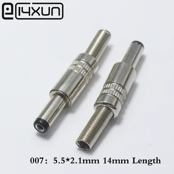 EClyxun 10Pcs Metal 5.5x2.1mm 5.5*2.1mm DC Power Male Jack Plug Connector 14mm Length Black Hand
EClyxun 10Pcs Metal 5.5x2.1mm 5.5*2.1mm DC Power Male Jack Plug Connector 14mm Length Black Hand