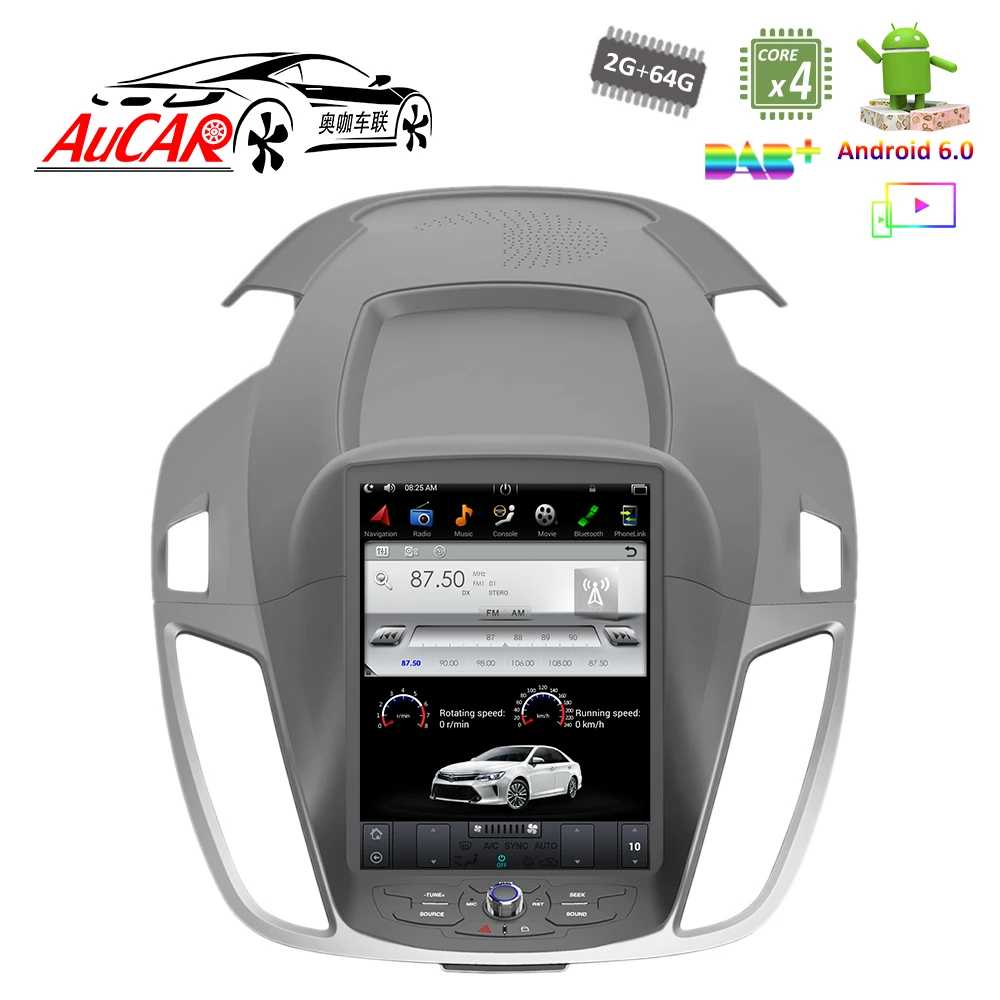 Система мультимедийная Автомобильная 2 din Android 8 1 10 4 дюйма GPS для Ford Kuga Escape 2013