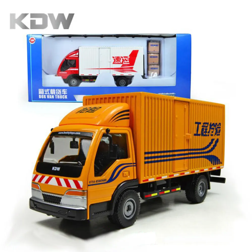 Image Mr.Froger Box Van Truck Model alloy car model Refined metal Engineering Construction vehicles truck Decoration Classic Toys