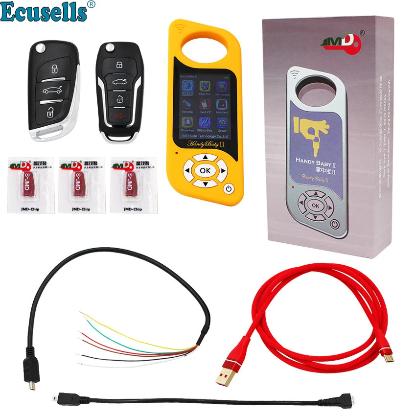 Hand-held Handy Baby 2 II Key Programmer Car Key Copy Key Programmer for 4D/46/48 Chips 96bit 48 function English Spanish Yellow
Hand-held Handy Baby 2 II Key Programmer Car Key Copy Key Programmer for 4D/46/48 Chips 96bit 48 function English Spanish Yellow