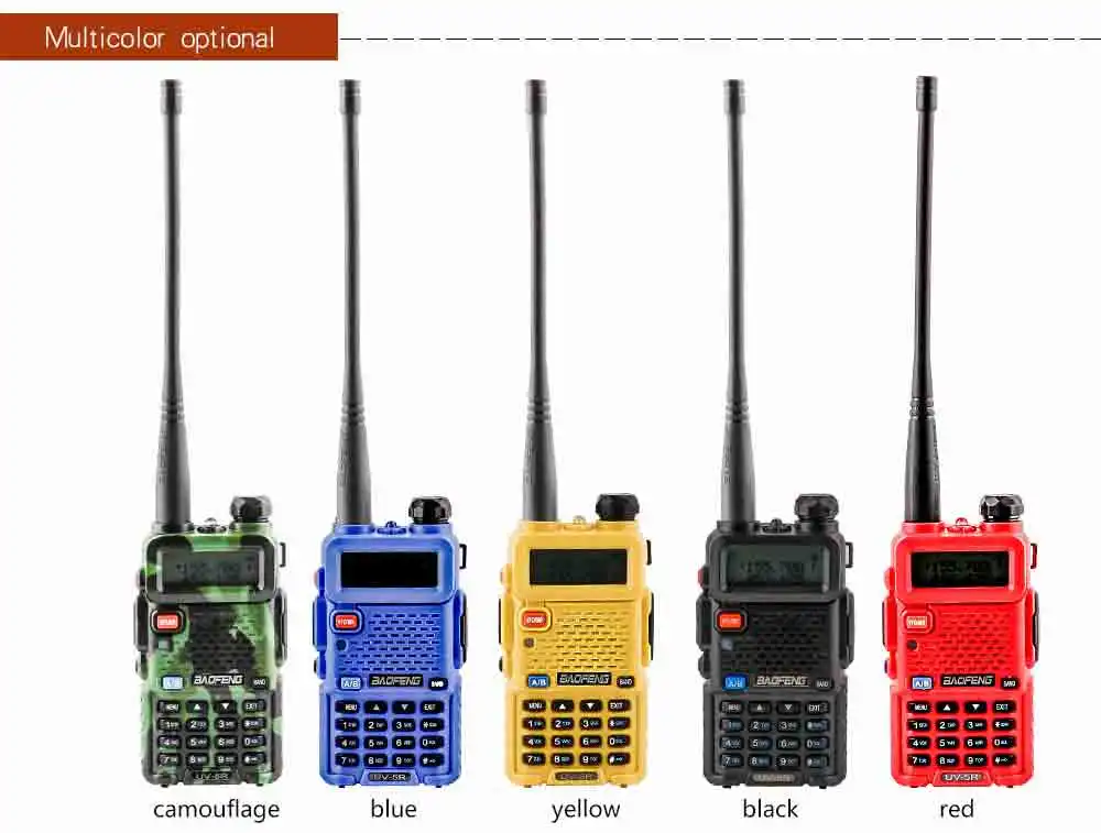 2Pcs BaoFeng UV-5R Walkie Talkie VHFUHF136-174Mhz&400-520Mhz Dual Band Two way radio Baofeng uv 5r Portable Walkie talkie uv5r (10)