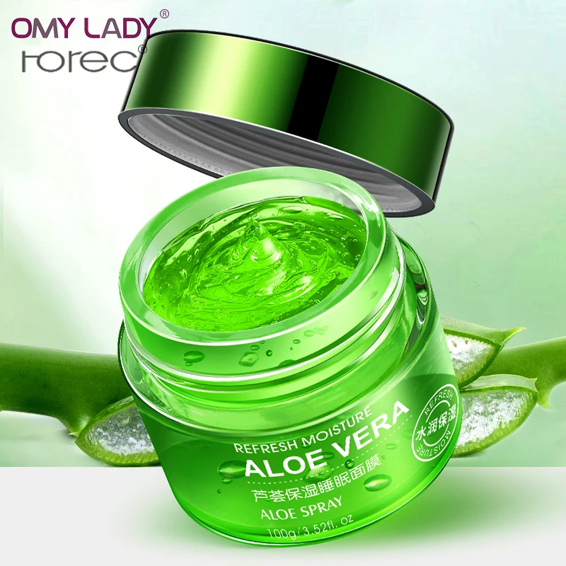 ROREC Aloe facial sleeping mask moisturizer skin care face cream deep hydra anti-aging anti-wrinkle acne scar treatment aloe gel
ROREC Aloe facial sleeping mask moisturizer skin care face cream deep hydra anti-aging anti-wrinkle acne scar treatment aloe gel