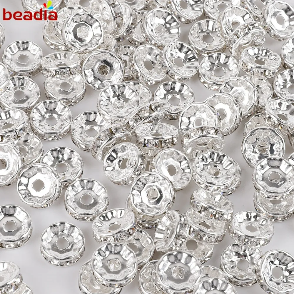 50Pcs 4 6 8 10mm Gold /Silver/ Rose Gold Crystal Rhinestone Rondelle Spacer Beads Accessories For DIY Bracelet Necklace
50Pcs 4 6 8 10mm Gold /Silver/ Rose Gold Crystal Rhinestone Rondelle Spacer Beads Accessories For DIY Bracelet Necklace