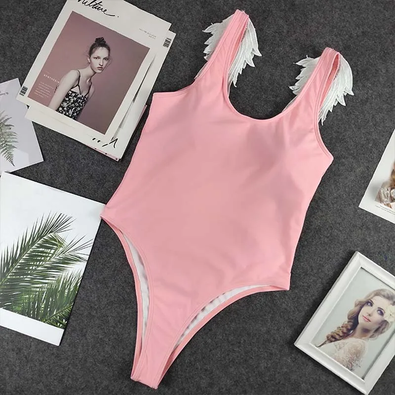 New Bikini 2019 Hot Sale Women Backless Swimsuit Sexy Lace Angel Wings Swimwear Push Up Padded Bodysuit Female Bathing Suit
New Bikini 2019 Hot Sale Women Backless Swimsuit Sexy Lace Angel Wings Swimwear Push Up Padded Bodysuit Female Bathing Suit
