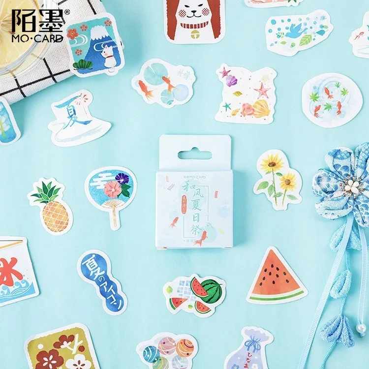 46PCS/box Japanese Style Summertime Paper Lable Sealing Stickers Crafts Scrapbooking Decorative Lifelog DIY Stationery Sticker
46PCS/box Japanese Style Summertime Paper Lable Sealing Stickers Crafts Scrapbooking Decorative Lifelog DIY Stationery Sticker