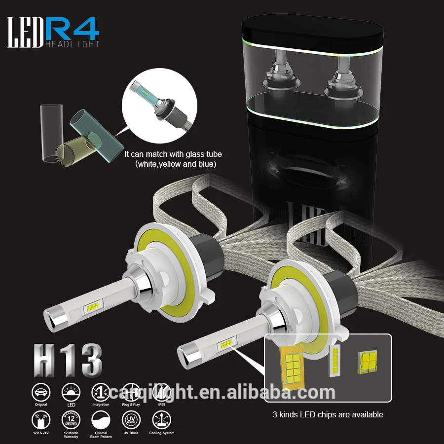 2017 New R4 Headlight H13 Auto Headlamp Front Led Headlight Conversion Kit 60W CSP Chips
2017 New R4 Headlight H13 Auto Headlamp Front Led Headlight Conversion Kit 60W CSP Chips