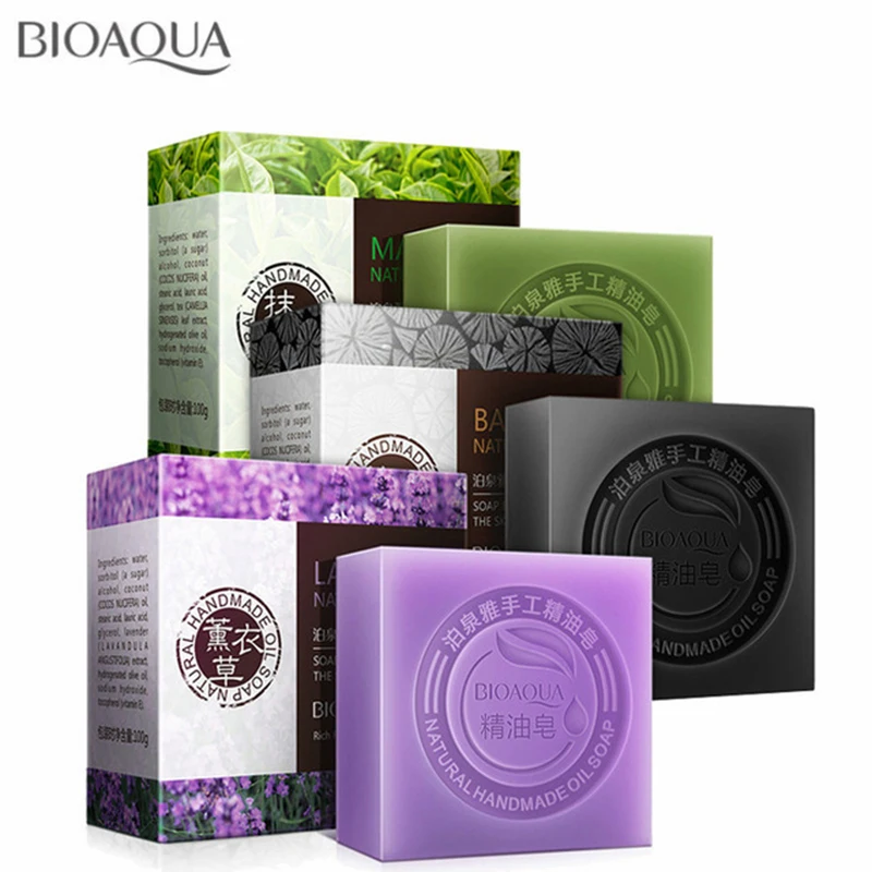 BIOAQUA Natural Organic Herbal Essential Oil Soap Whitening Handmade Soap Skin Remove Acne Deep Cleansing Face Hair Care Bath
BIOAQUA Natural Organic Herbal Essential Oil Soap Whitening Handmade Soap Skin Remove Acne Deep Cleansing Face Hair Care Bath