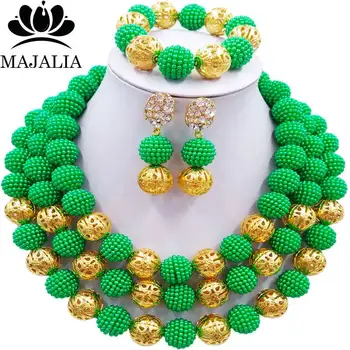 Majalia Fashion Nigeria Wedding African Beads Jewelry Set Green Crystal Necklace Bridal Jewelry Sets Free shipping 3BU012
Majalia Fashion Nigeria Wedding African Beads Jewelry Set Green Crystal Necklace Bridal Jewelry Sets Free shipping 3BU012