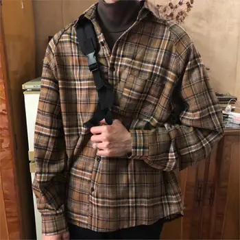 2018 Korean Style Spring Men's Restore False Two Piece Lattice Printing Coats Long Sleeve Brand High-quality Red/khaki Shirts
2018 Korean Style Spring Men's Restore False Two Piece Lattice Printing Coats Long Sleeve Brand High-quality Red/khaki Shirts