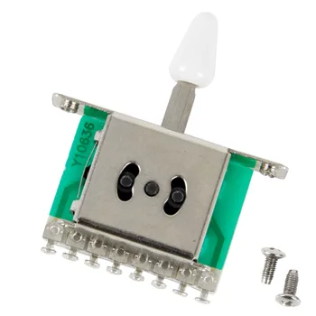 5 Way Toggle Switch Pickup Selector Switches White Black Tip For Electric Guitar Replacement Parts
5 Way Toggle Switch Pickup Selector Switches White Black Tip For Electric Guitar Replacement Parts