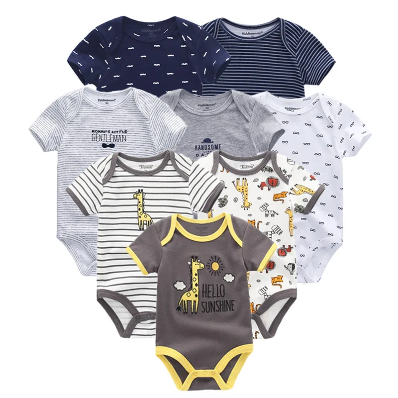 8 PCS/lot Newborn baby bodysuits Clothes 100% Cotton short Sleeve Bodysuit Spring Autumn Jumpsuit Kids Baby Boy Outfits Clothes
8 PCS/lot Newborn baby bodysuits Clothes 100% Cotton short Sleeve Bodysuit Spring Autumn Jumpsuit Kids Baby Boy Outfits Clothes