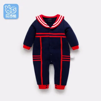 Dinstry spring and autumn baby romper British style gentleman romper 0-3-6-9 months
Dinstry spring and autumn baby romper British style gentleman romper 0-3-6-9 months