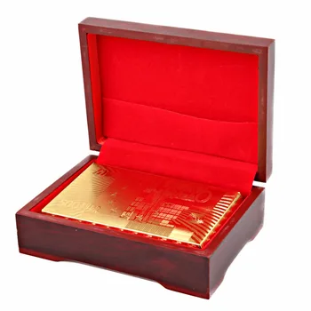 

Luxury Gold Foil Plated Euro Partern Waterproof Playing Cards Leisure Texas Hold'em Poker Card Funny Gambling Pokerstars