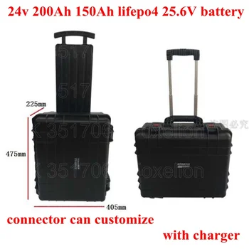 GTK 24v 200Ah 150Ah lifepo4 25.6V battery 100A BMS built-in IP67 wheel trolley case for instruments outdoor energy EV RV+charger
GTK 24v 200Ah 150Ah lifepo4 25.6V battery 100A BMS built-in IP67 wheel trolley case for instruments outdoor energy EV RV+charger