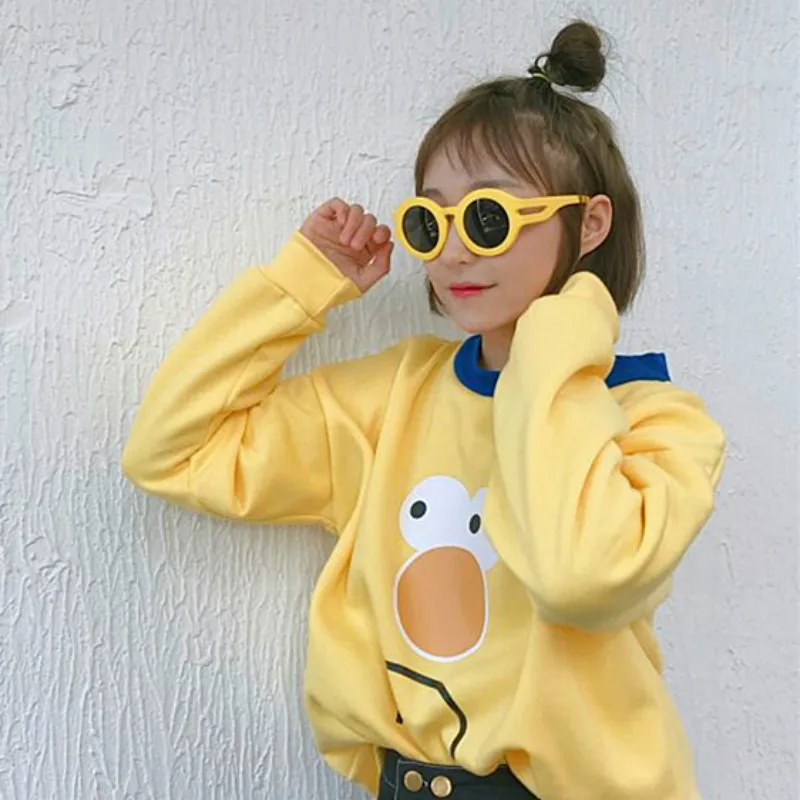 Autumn Winter Harajuku Cute Sweatshrits Women Casual Cartoon Duck Print Plus Velvet Loose Pullovers Female Student Sweet Hoodies
Autumn Winter Harajuku Cute Sweatshrits Women Casual Cartoon Duck Print Plus Velvet Loose Pullovers Female Student Sweet Hoodies
