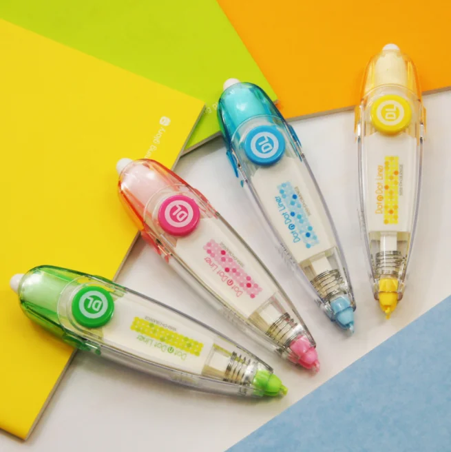 1 Pcs/set Novelty high Lighter Liner Press Dot Type Decorative Correction Tape Planner Sticker Stationery School corrector
1 Pcs/set Novelty high Lighter Liner Press Dot Type Decorative Correction Tape Planner Sticker Stationery School corrector