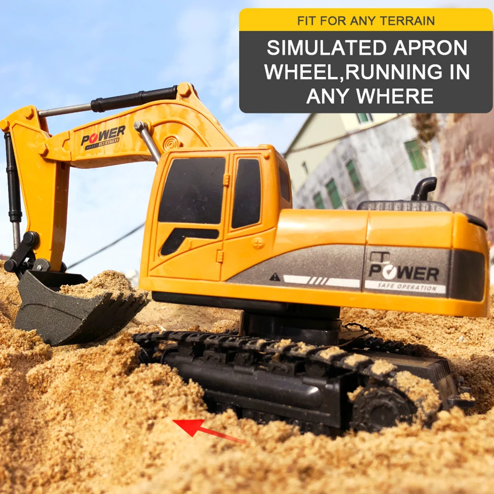 6 Channels USB Rechargeable Simulation Digger Tractor Kids RC Excavator Wireless Toys Children With Light Wear Resistant Gift
6 Channels USB Rechargeable Simulation Digger Tractor Kids RC Excavator Wireless Toys Children With Light Wear Resistant Gift