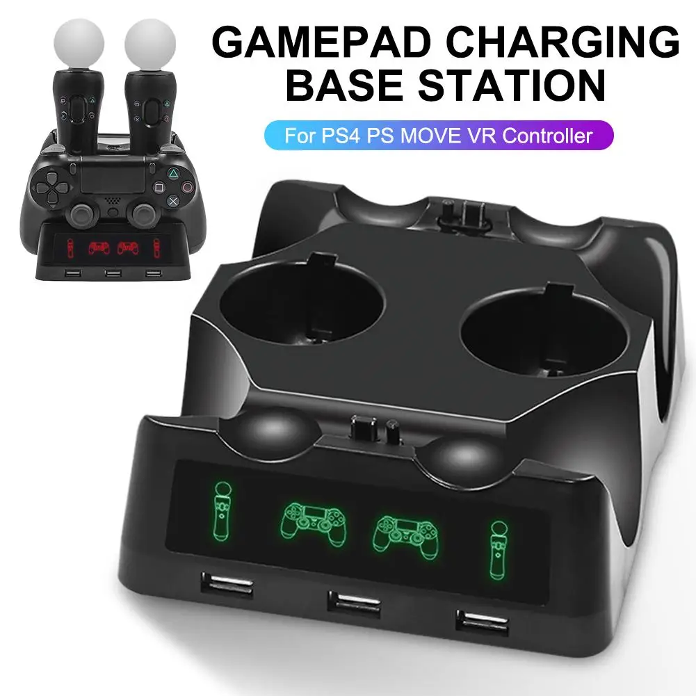 HBP 118 Gamepad Controller Charging Charger Dock Handle Base Station for PS4 PS MOVE VR Controller
HBP 118 Gamepad Controller Charging Charger Dock Handle Base Station for PS4 PS MOVE VR Controller