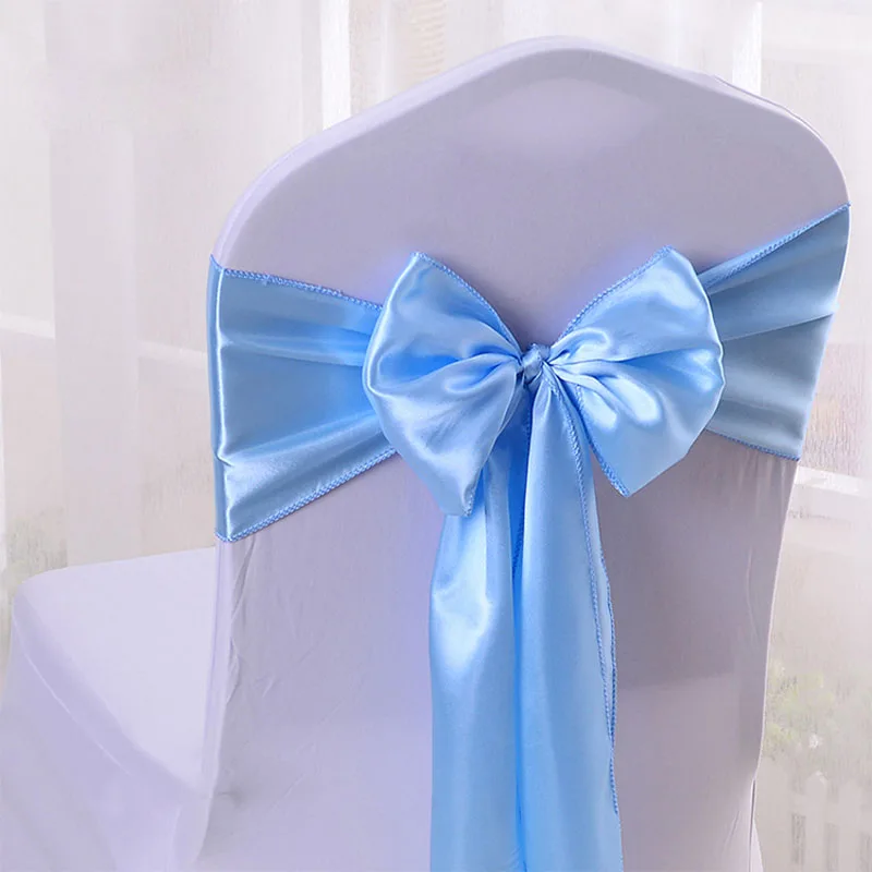 25/50/100pcs/lot Satin Fabric Wedding Chair Sashes Bows High Quality Chairs Knot Decoration For Wedding Party Banquet Supplies
25/50/100pcs/lot Satin Fabric Wedding Chair Sashes Bows High Quality Chairs Knot Decoration For Wedding Party Banquet Supplies