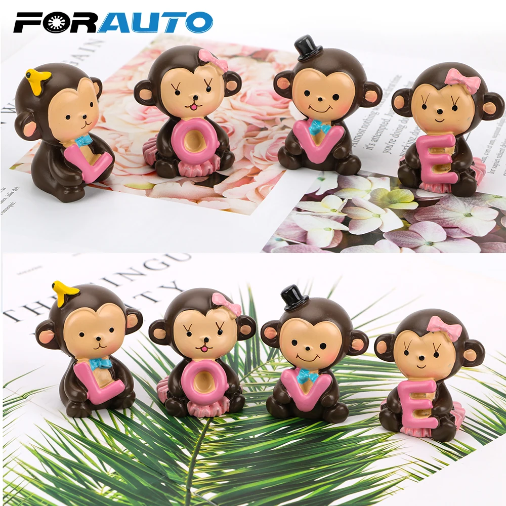 FORAUTO Car Ornament Dashboard Decoration Cartoon Love Alphabet Monkey Banana Monkey Doll Car Styling Interior Accessories
FORAUTO Car Ornament Dashboard Decoration Cartoon Love Alphabet Monkey Banana Monkey Doll Car Styling Interior Accessories