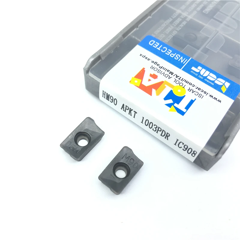 10 шт. HM90 APKT 1003PDR IC908 карбида вставляет фреза Ножи лезвия токарный станок с ЧПУ