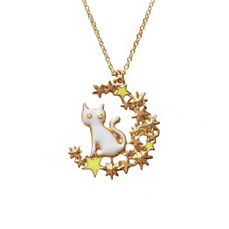 free shipping 6pcs/ lot wholesale fashion jewelry accessories metal enamel star moon kit cat necklace
free shipping 6pcs/ lot wholesale fashion jewelry accessories metal enamel star moon kit cat necklace