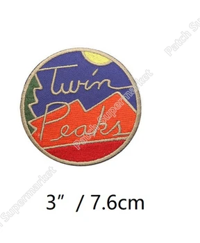 3" Twin Peaks Logo Embroidered Iron On Patches Sun Mountain Tree David Lynch TV show film movie series badge cospaly costume
3" Twin Peaks Logo Embroidered Iron On Patches Sun Mountain Tree David Lynch TV show film movie series badge cospaly costume