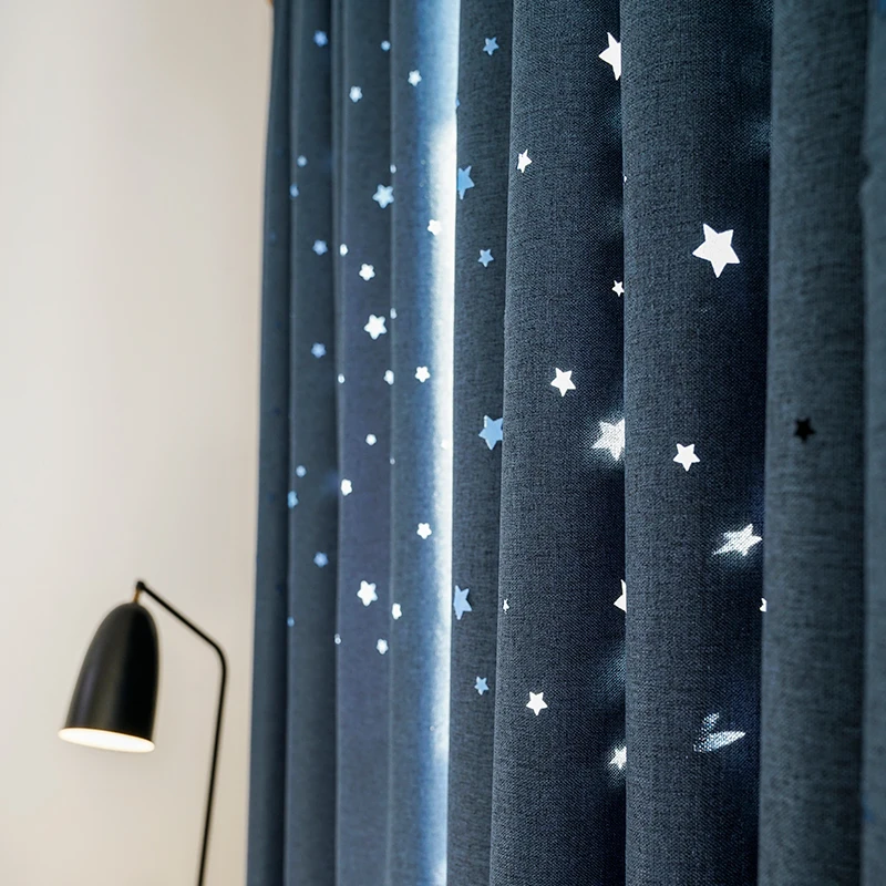 Modern Hollow Out Star Linen Curtain Blackout Curtains for Living Room Curtains Window Custom finished Curtains for Child CT1008
Modern Hollow Out Star Linen Curtain Blackout Curtains for Living Room Curtains Window Custom finished Curtains for Child CT1008