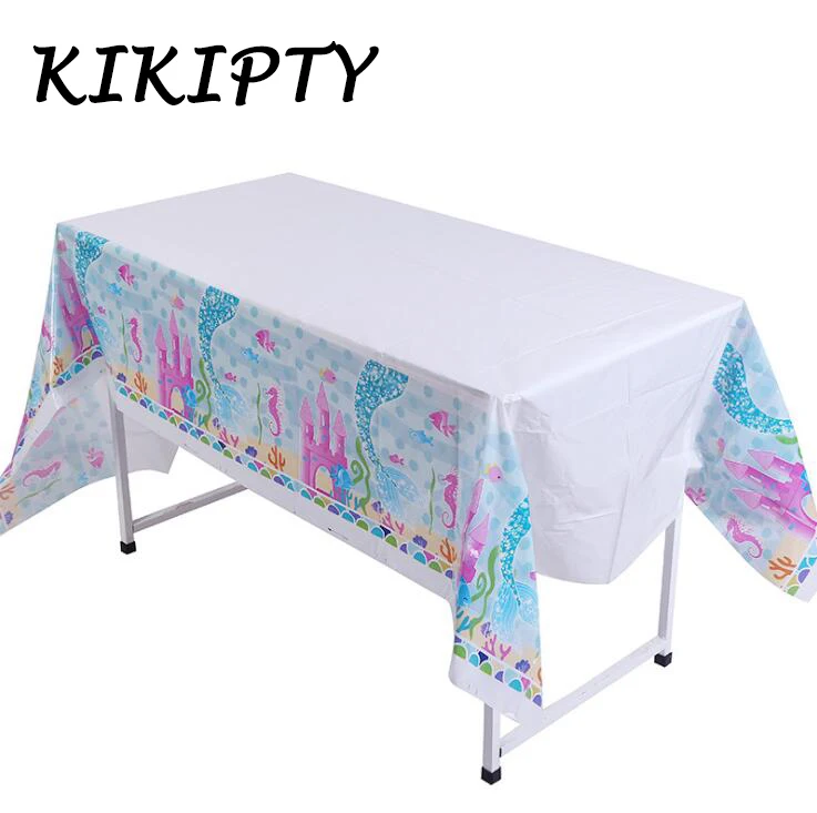 1pcs 108*180cm cartoon Mermaid theme party Plastic Disposable Tablecloth Wedding Birthday Party Table Cover Rectangle Desk Cloth
1pcs 108*180cm cartoon Mermaid theme party Plastic Disposable Tablecloth Wedding Birthday Party Table Cover Rectangle Desk Cloth