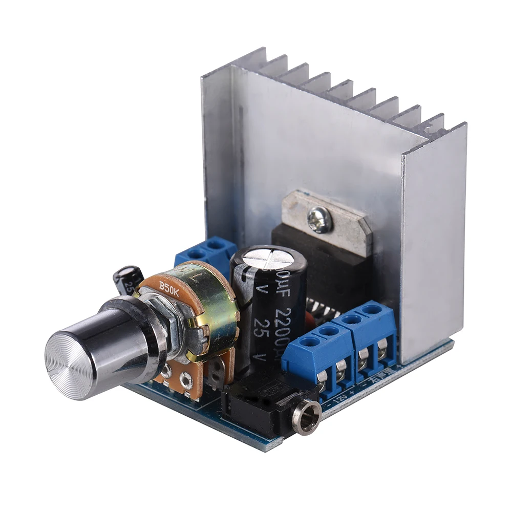 Stereo 2.0 Audio Amplifier Module 15W + 15W Dual-channel Mini Amp Board Amplify DIY Circuit Board with Heatsink Amplifier Board
Stereo 2.0 Audio Amplifier Module 15W + 15W Dual-channel Mini Amp Board Amplify DIY Circuit Board with Heatsink Amplifier Board