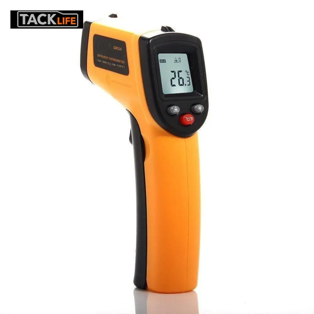 Tacklife Non-Contact Handheld Digital IR Infrared Thermometer Temperature Meter Gun Non-Contact Thermometer Laser LCD Display
Tacklife Non-Contact Handheld Digital IR Infrared Thermometer Temperature Meter Gun Non-Contact Thermometer Laser LCD Display