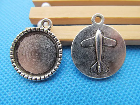 50pcs Antique Silver tone/Antique Bronze Airplane Pendant Charm,18mm Cabochon Base Setting Tray Bezel,DIY Accessory Jewelry
50pcs Antique Silver tone/Antique Bronze Airplane Pendant Charm,18mm Cabochon Base Setting Tray Bezel,DIY Accessory Jewelry