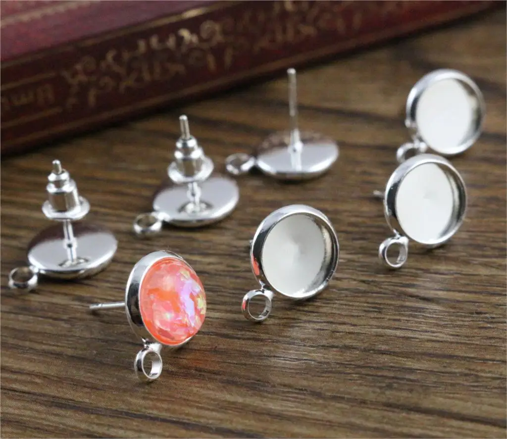 8mm 10pcs/Lot Silver Colors Plated Earring Studs,Earrings Blank/Base,Fit 8mm Glass Cabochons,Buttons;Earring Bezels (T1-19)
8mm 10pcs/Lot Silver Colors Plated Earring Studs,Earrings Blank/Base,Fit 8mm Glass Cabochons,Buttons;Earring Bezels (T1-19)